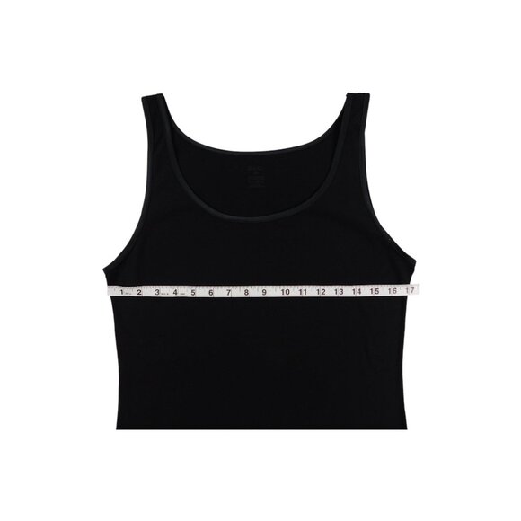 Dagi Black Scoop Neck Cotton Stretch Tank Top – Women’s Size 46 XL Basic - Picture 7 of 9